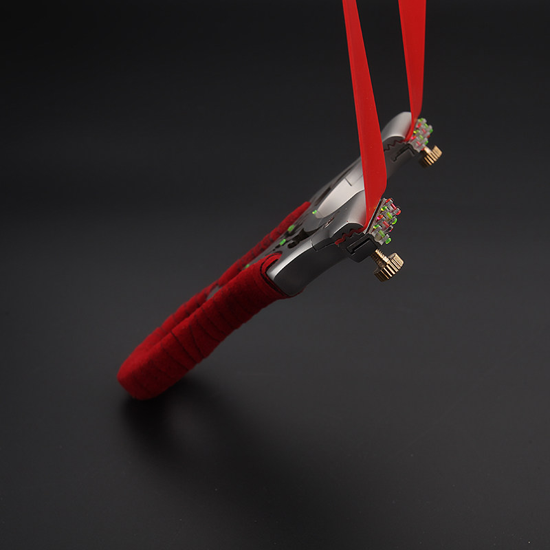 精准弹弓扁皮免绑304线切割不锈钢弹工户外直板弹弓竞技强力包邮