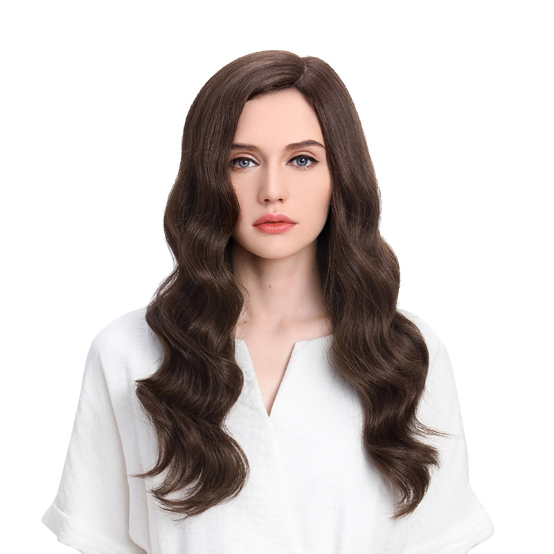 瑞贝卡假发女长卷发披肩波纹卷偏分蓬松自然逼真日常整顶假发