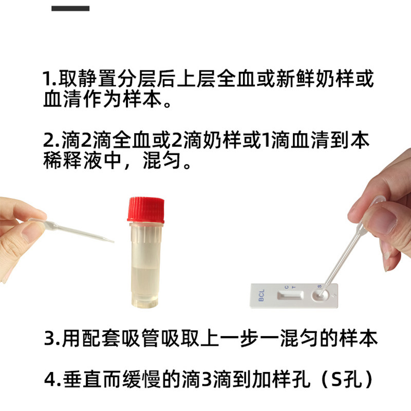 检测布病试纸牛羊快速卡羊牛布卡奶样检验畜牧