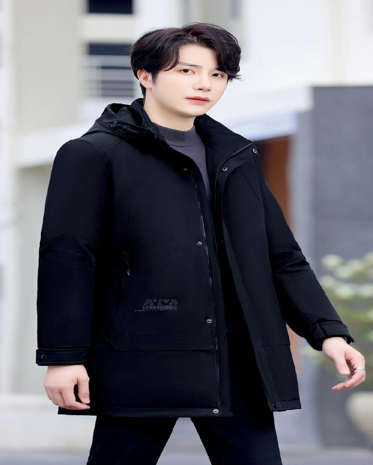 菲尔九成皮衣毛领无毛成品羽绒服新款2022脱卸羽绒服