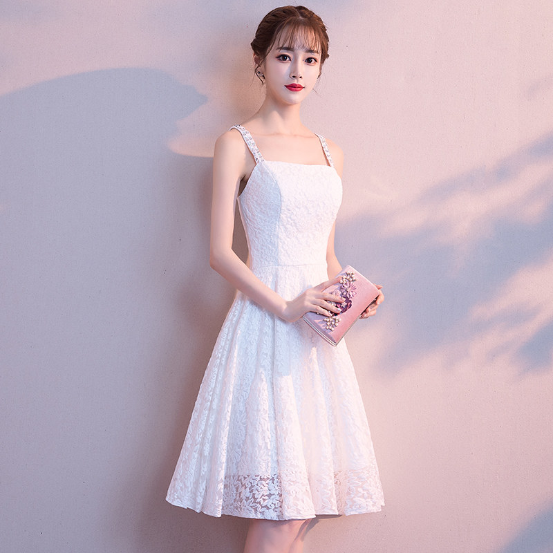 吊带小礼礼服2022新款超仙宴会气质学生短款礼服