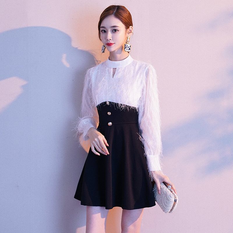 洋装装小礼服2021新款宴会性感气质名媛短款生日礼服