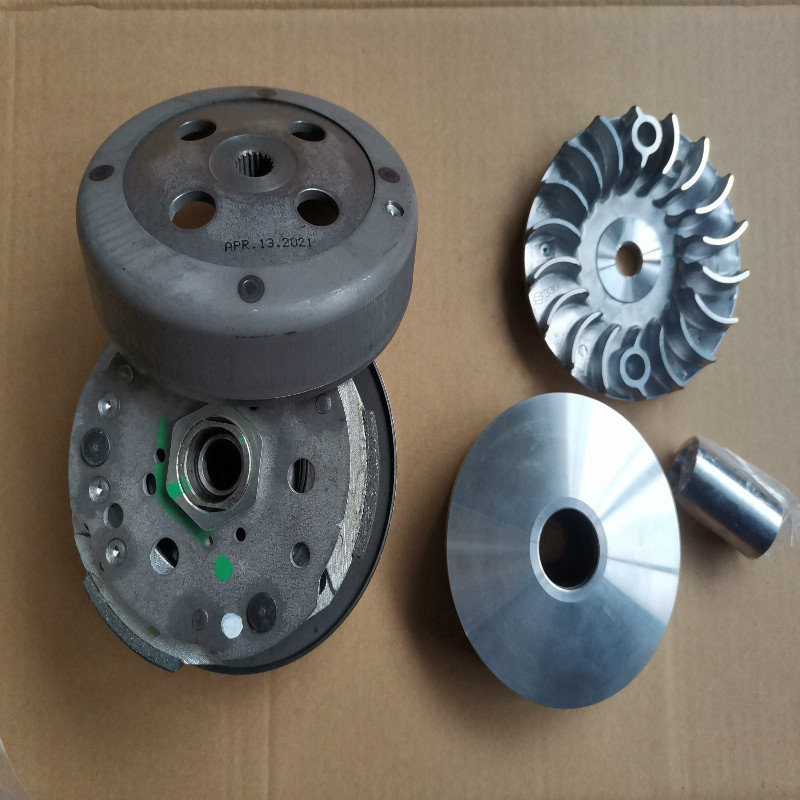 uu125优优uu125t2优友uy125前后皮带轮离合器总成移动皮带及传动组件