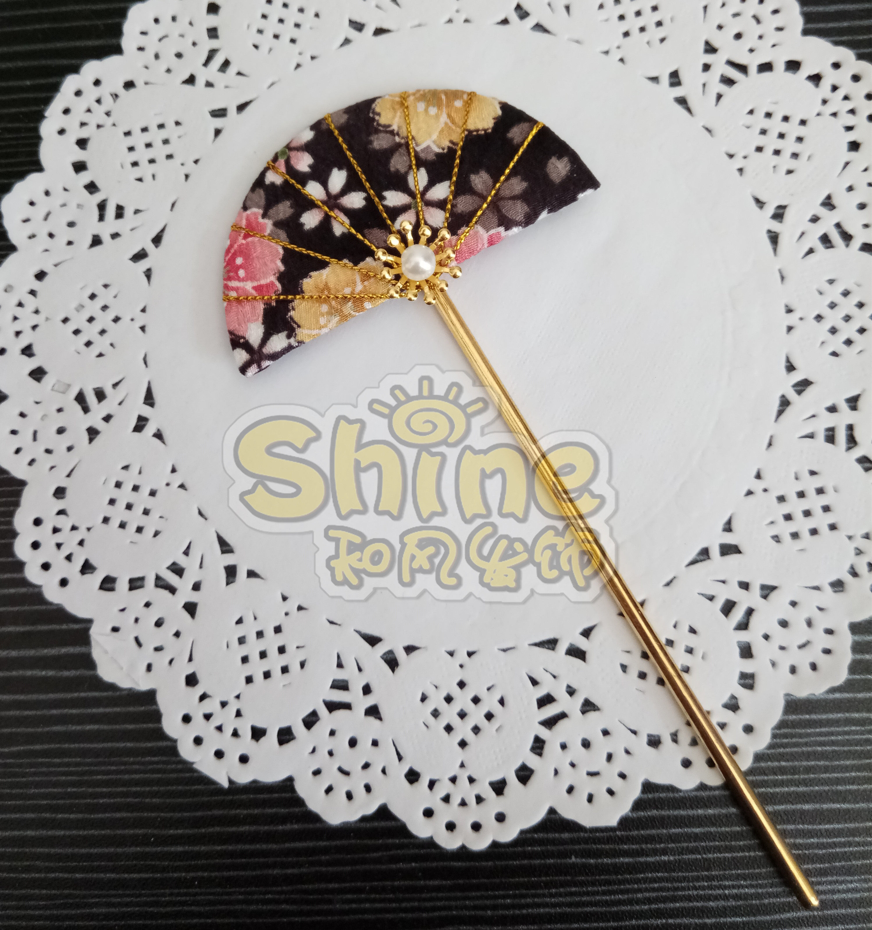 新款两件包邮和风发饰日本扇子发簪和服配饰发饰