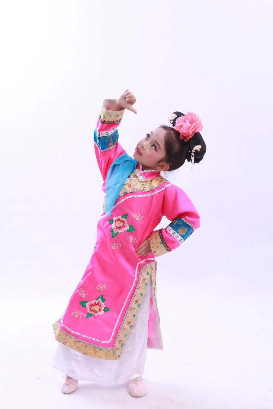 儿童女童古装格格云川之舞清朝宫廷公主皇后儿童演出服