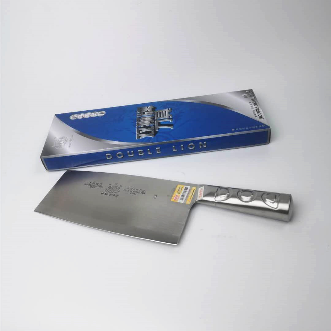 双狮不锈钢菜刀钢柄斩切刀厨房文武家用切片厨师菜刀