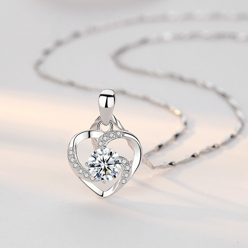 pt950铂金项链女士锁骨简约吊坠白金饰品生日颈饰