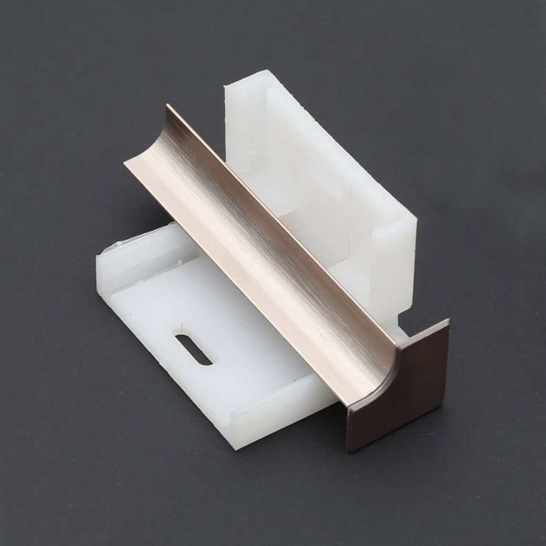 卡扣金踢脚配件防潮防水4cm5cm6cm8cm10cm金属踢脚线卡踢脚线