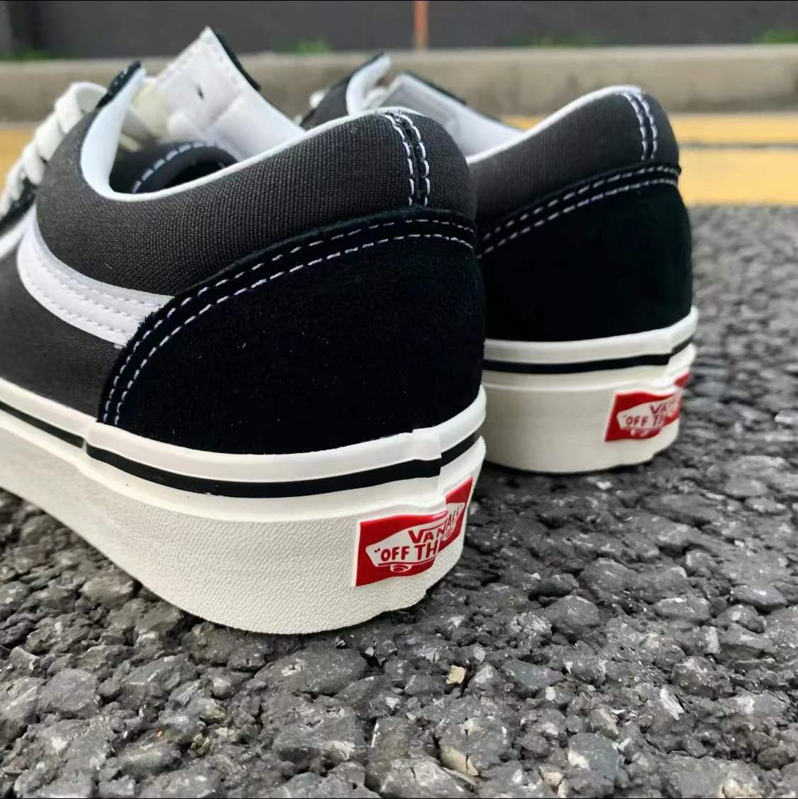 vansoldskool安纳海姆黑白经典休闲滑板鞋男帆布鞋