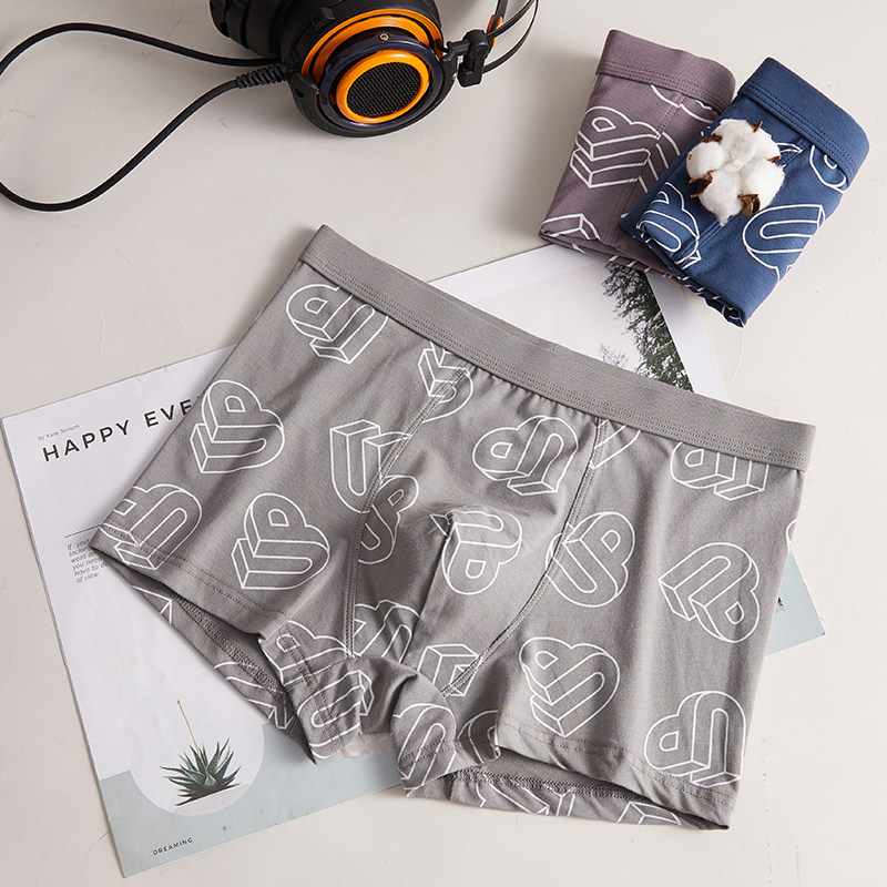 唐狮内裤男士四角裤潮个性韩版莫代尔透气裤头青年宽松舒适平角裤