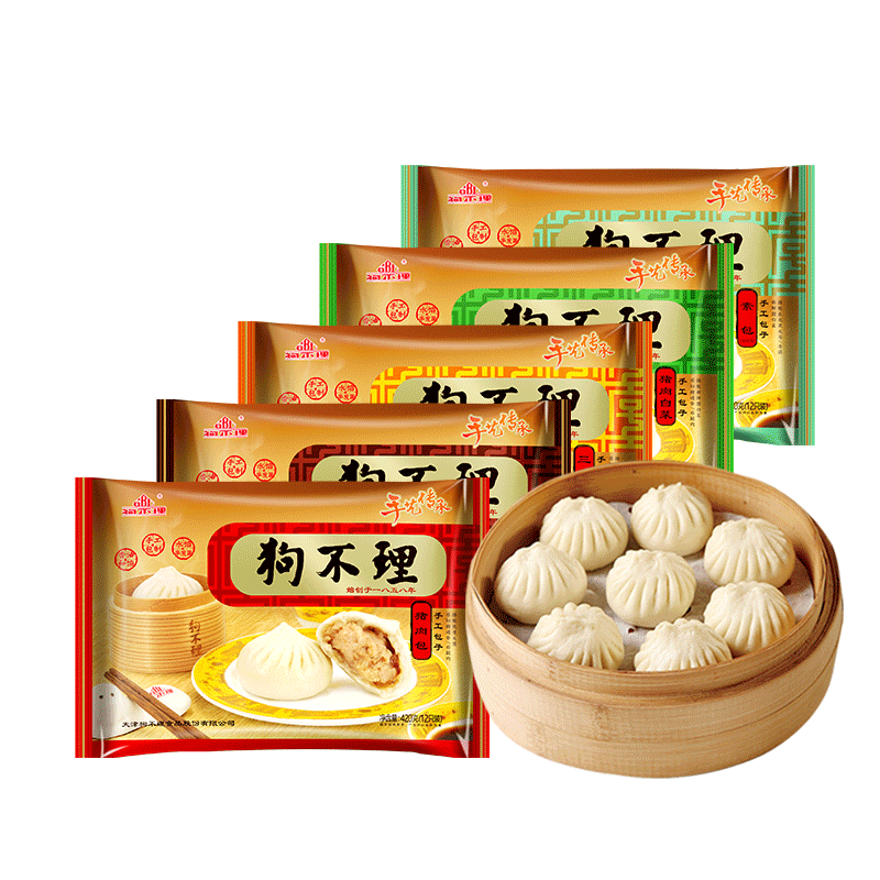 狗不理旗舰店包子礼盒装60只