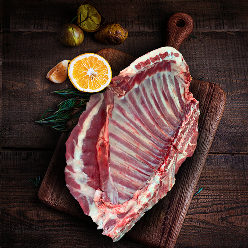 羊肉新鲜羊排现杀宁夏盐池滩羊法式小排骨内蒙古生羊排