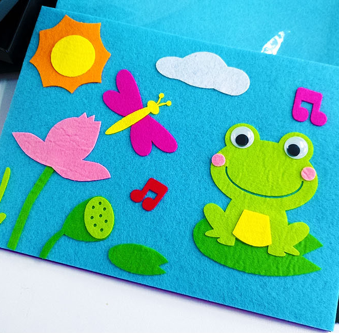 diy不织纺布手工材料儿童故事图书绘本幼儿园亲子手工创意粘贴类