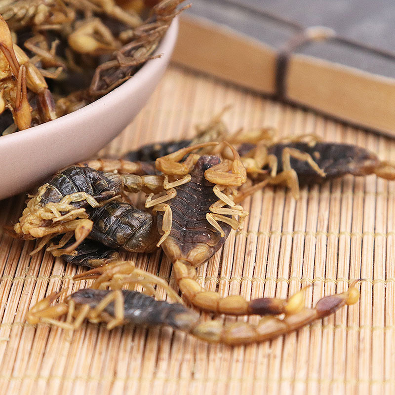 中药材蝎子干全蝎全虫清水干蝎子蝎子250克包邮另售蜈蚣
