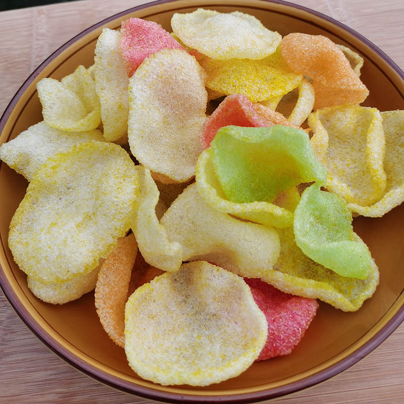 虾片自已散装彩色大包体闲零食五彩龙虾片餐饮膨化食品