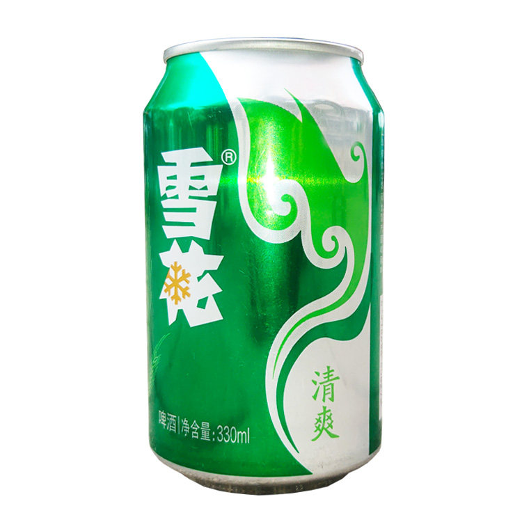 罐装雪花清爽啤酒8度330ml24听整箱爽口冰爽啤酒