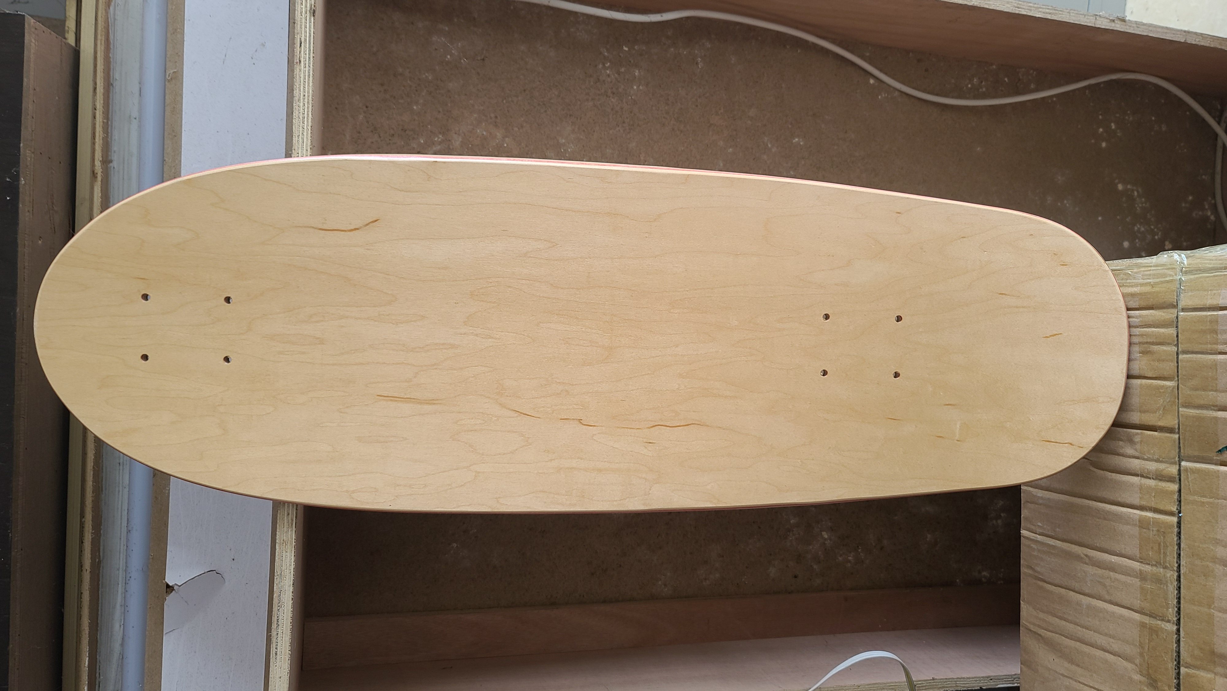 陆地冲浪板7层加拿大枫木专业进口原木木纹素板滑板