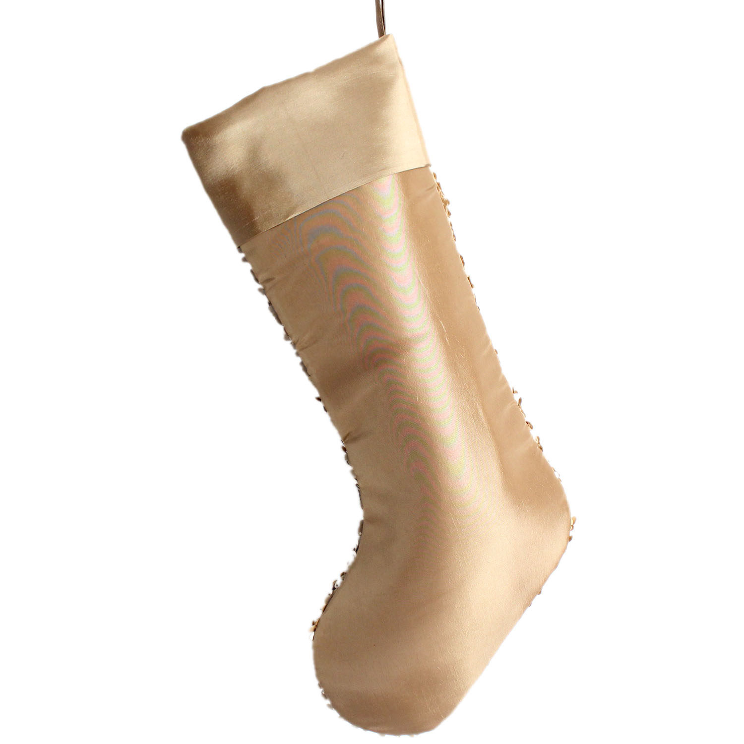 圣诞袜圣诞树挂饰金色珠片奢华装饰挂件礼物袋大袜子外贸工厂店