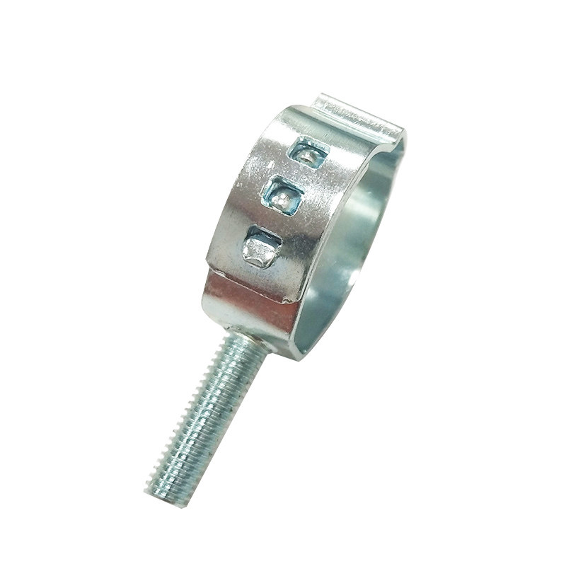 汽车安全气囊卡箍/适用于硬管紧固/镀锌带钉单耳/力底大安全性好