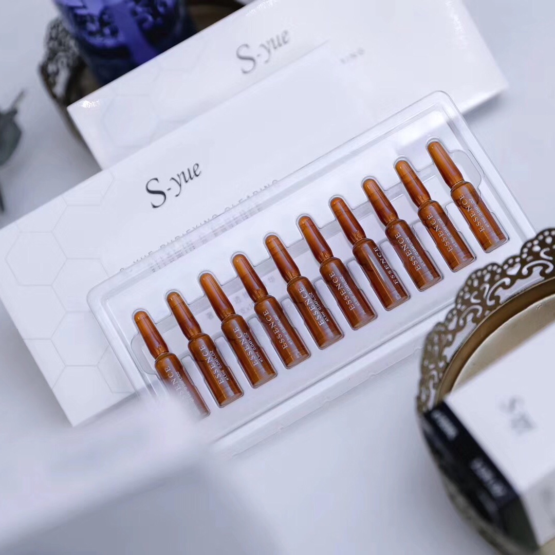 s-yue奢悦vc精华液小安瓶面部提亮肤色10支保湿定妆官网正品