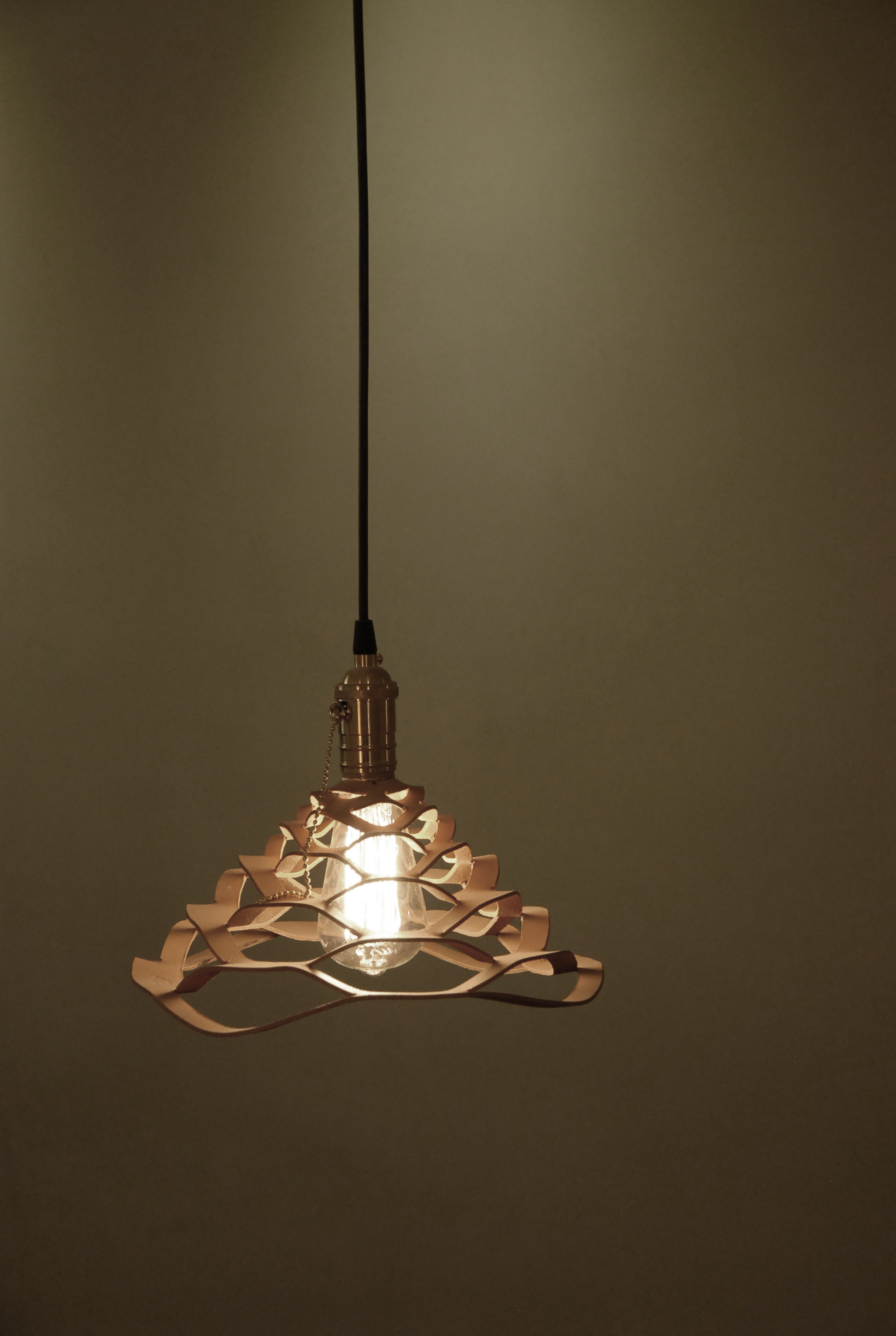 灯罩老民手原创网状结构牛皮吊灯组合灯头灯泡灯具配件