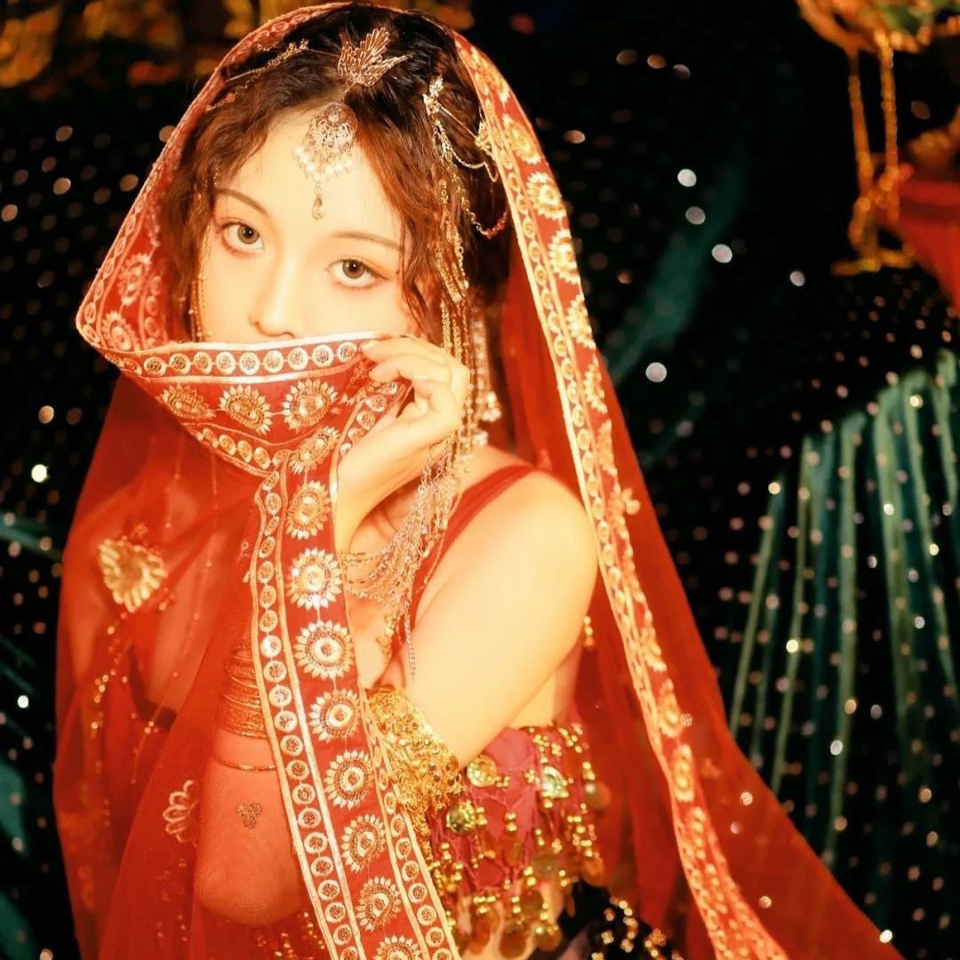 古装汉服披肩异域风情茉莉公主沙丽头网红旅游度假拍照围巾