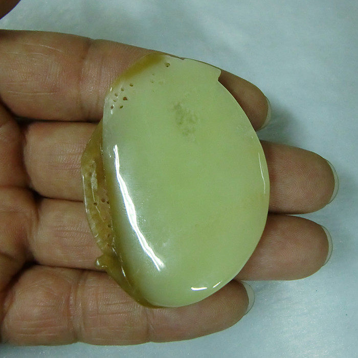 天然岫岩玉石岫玉黄白老玉挂坠项坠吊坠玉坠颈饰