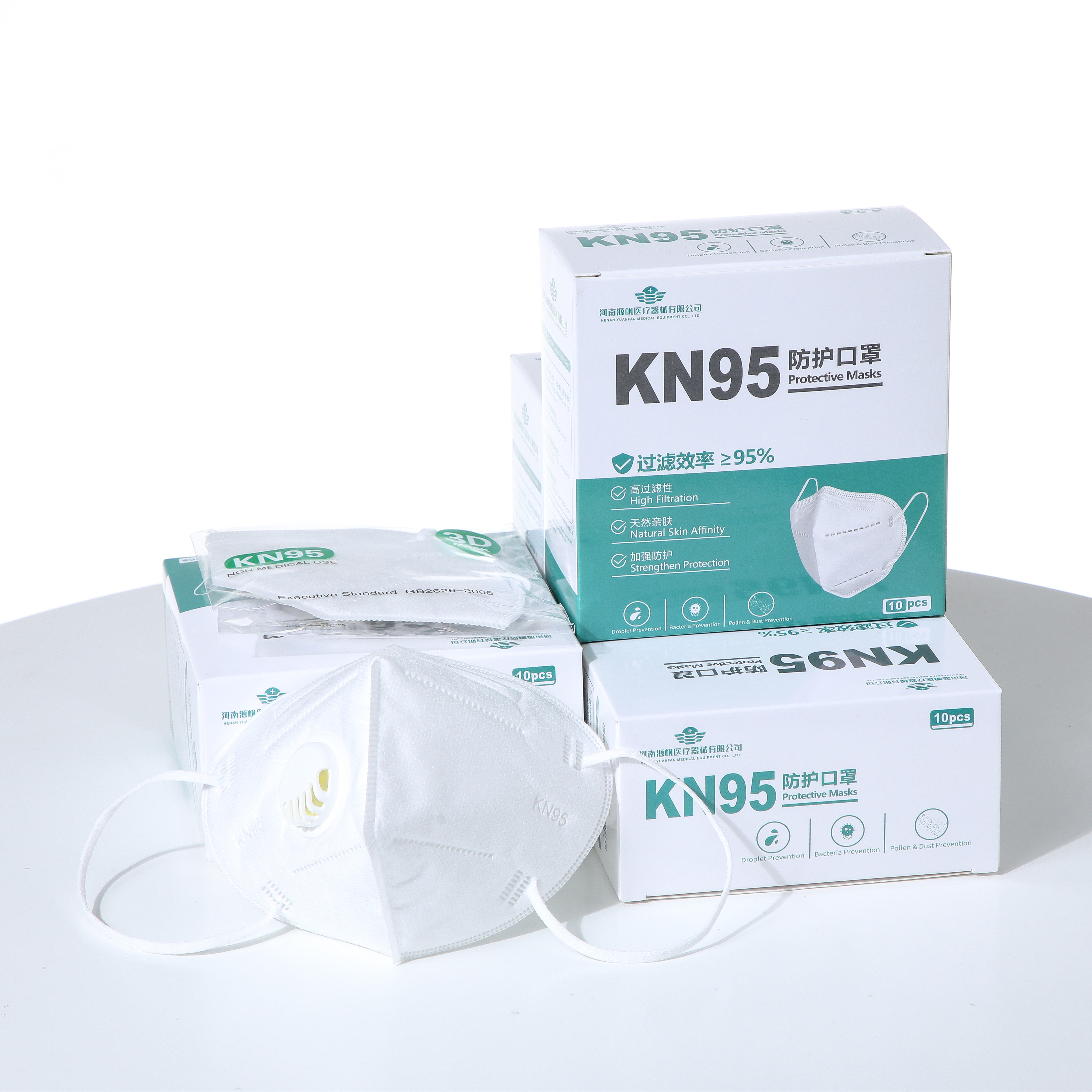 n95口罩一次性医成人囗 罩kn95防护病菌独立包装专用彩盒装包邮