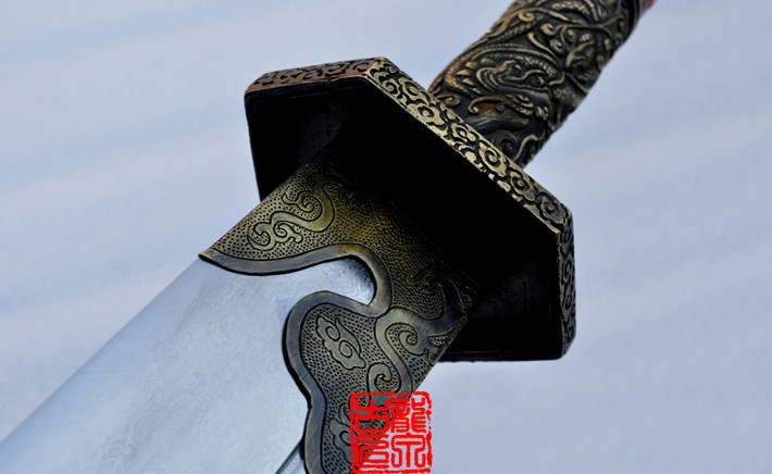 龙泉古匠宝剑武术表演龙首朴刀练习舞台演出更多武术装备