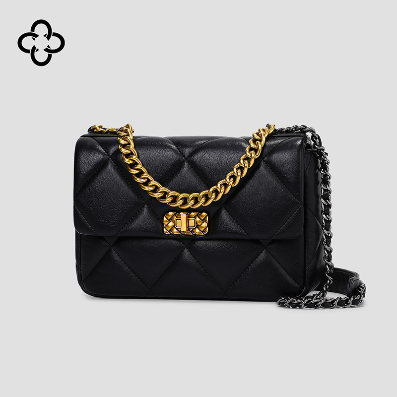 cassile包包女斜挎包斜挎单肩复古包复古卡思乐链条高级通用款女包