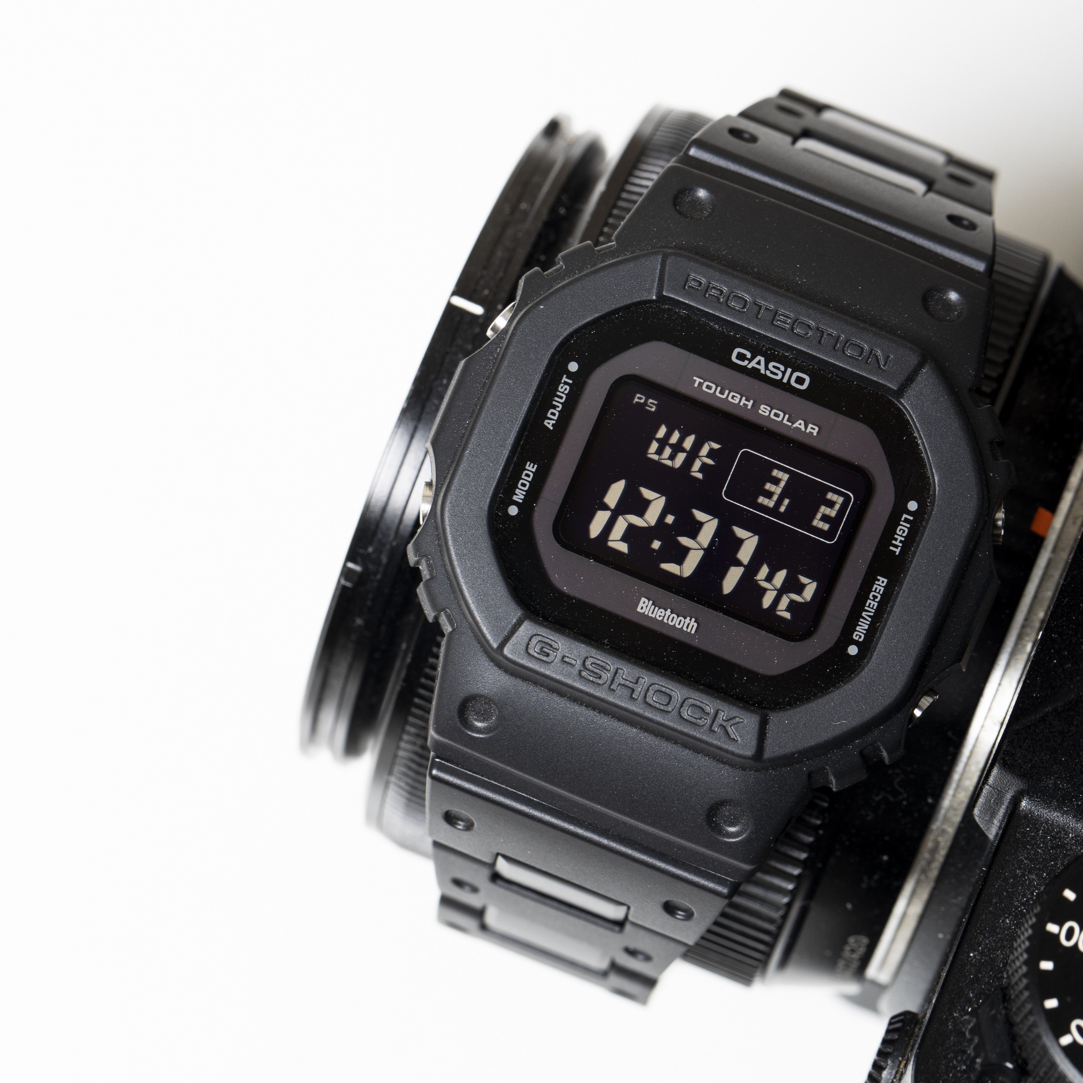 卡西欧方块gshock手表蓝牙光能电波黑武士gwb5600bc1bar日韩腕表