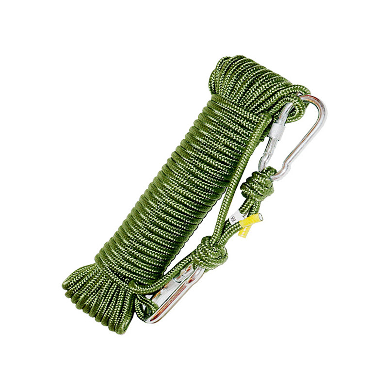 安全火灾逃生救援绳索消防器材70米双钩一捆安全绳