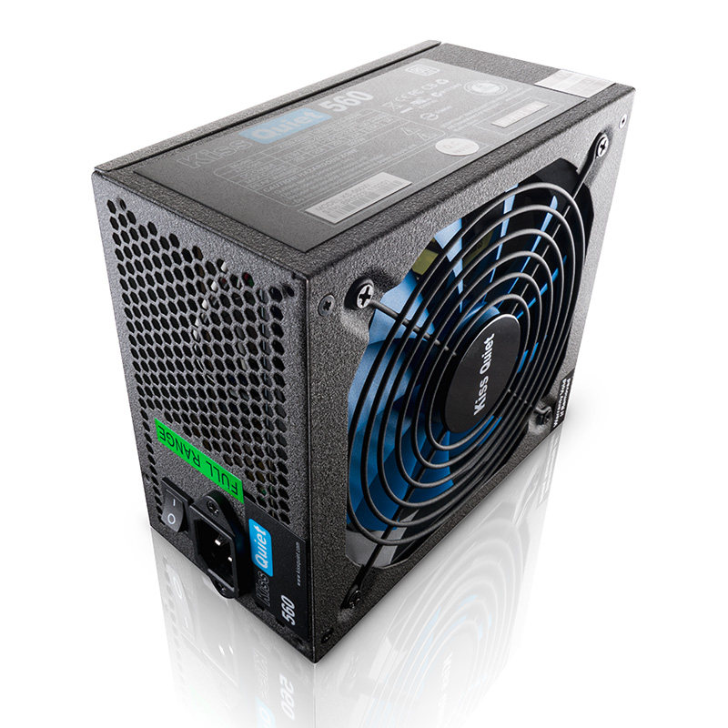 kissquiet电脑机箱电源静音节能大风扇多核台式机双6p显卡线电源