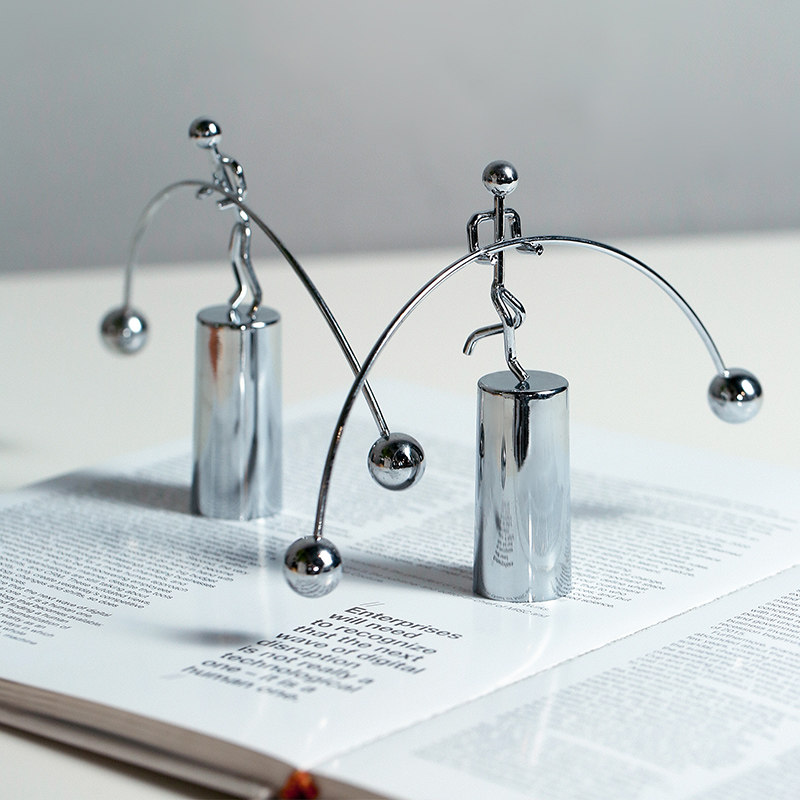 创意力学牛顿摆球混沌客厅办公室桌面装饰品物理摆件