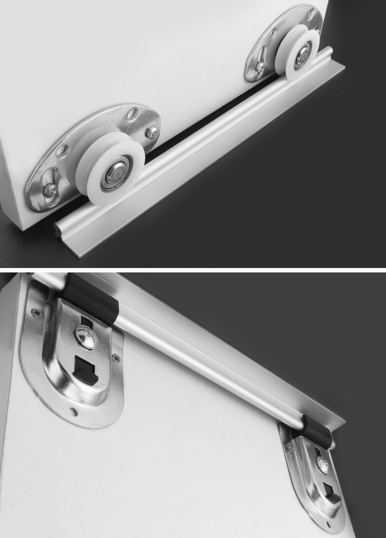 海蒂诗衣柜橱柜移门轮上上下轨趟门滑轨推拉门轨道吊滑