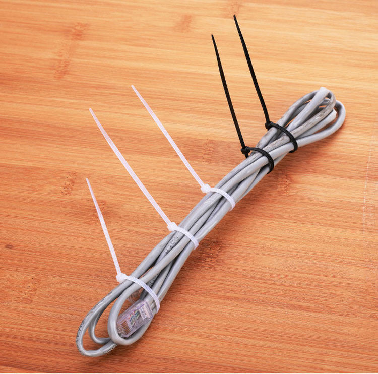 电脑收纳束线理线自锁尼龙扎带卡扣黑色电线理线器