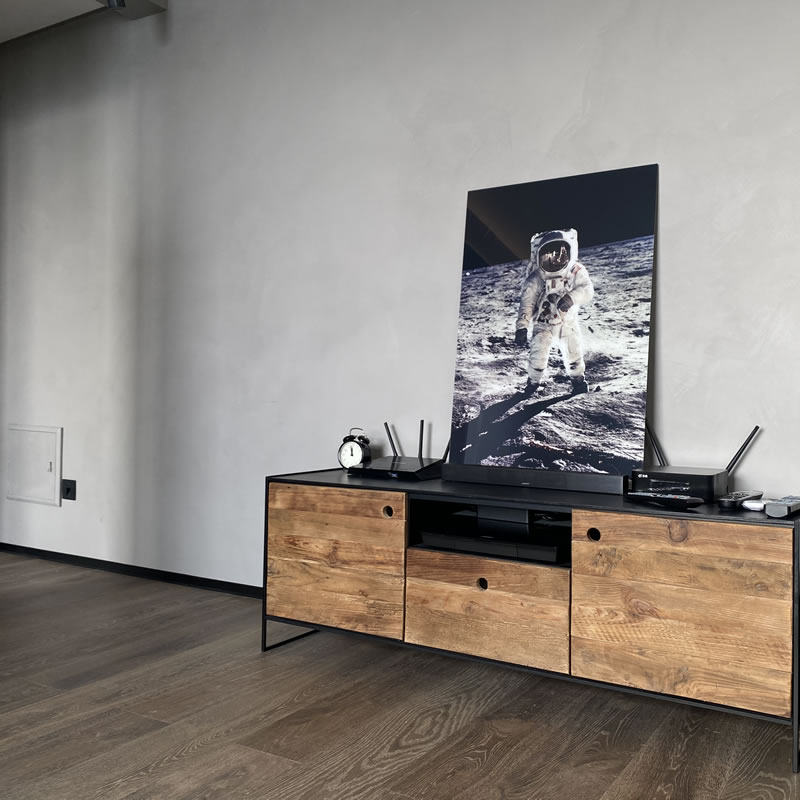 出口库卡三层实木复合地板咖灰侘寂复古橡木自然实木复合地板