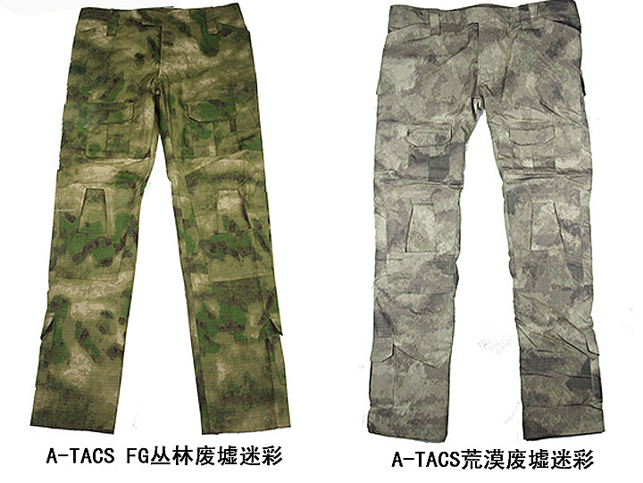 防刮耐磨a-tacsfg丛林废墟迷彩战术迷彩裤