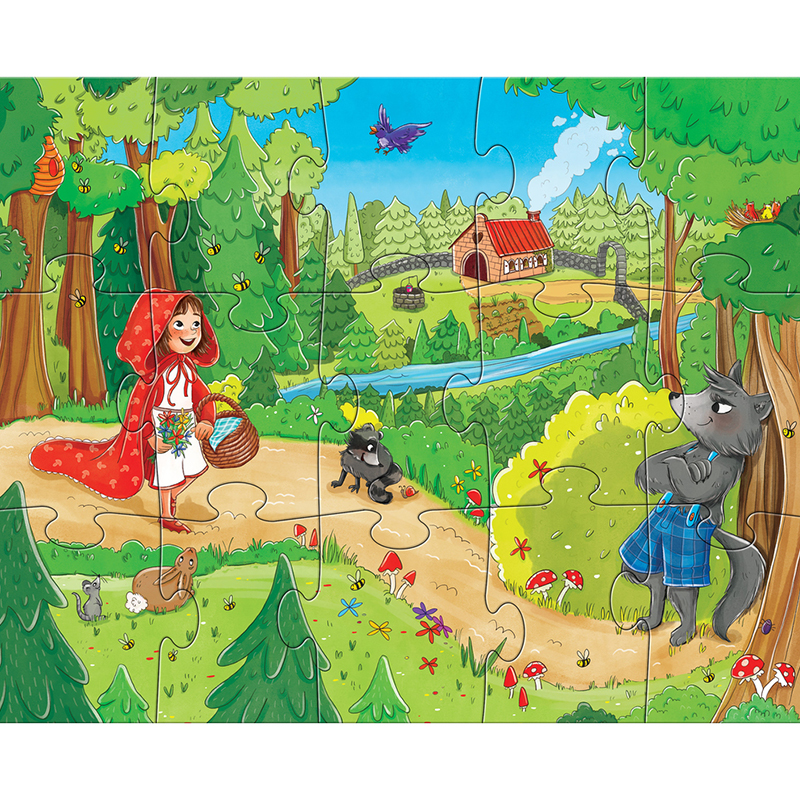 德国原装进口haba桌游304701童话世界拼图儿童亲子益智拼图