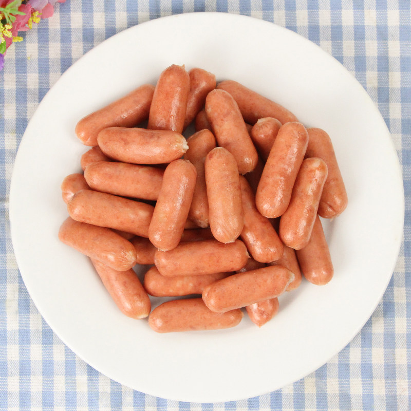 圣农原味德式香肠12g亲亲波波迷你小肉圆形香肠