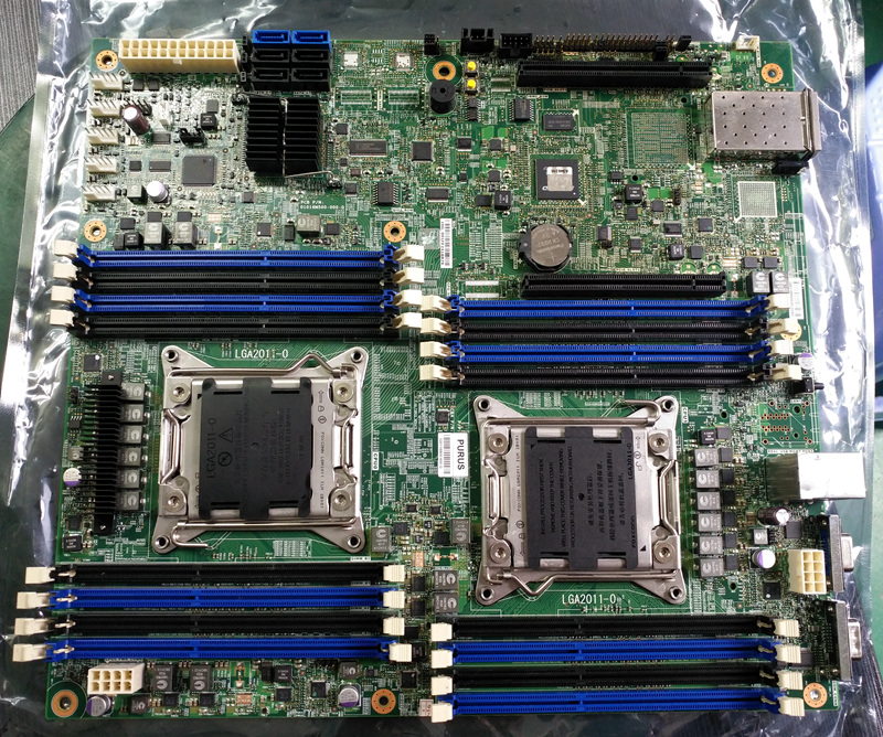 intel英业x79双路2011服务器主板e52670游戏主板