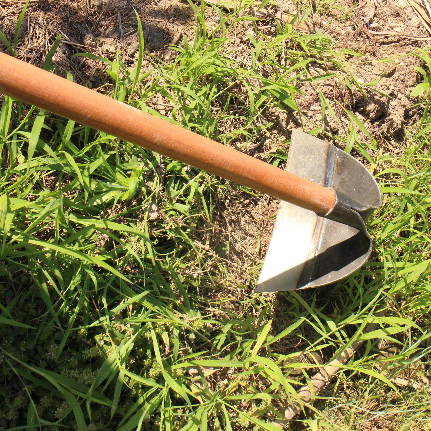 锄草锄头大号锰钢加厚焊接钢片刮草园林锯片锄头