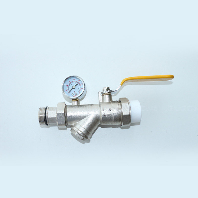 分水器进水过滤回水球阀 分水器配套球阀 ppr过滤球阀 外丝球阀