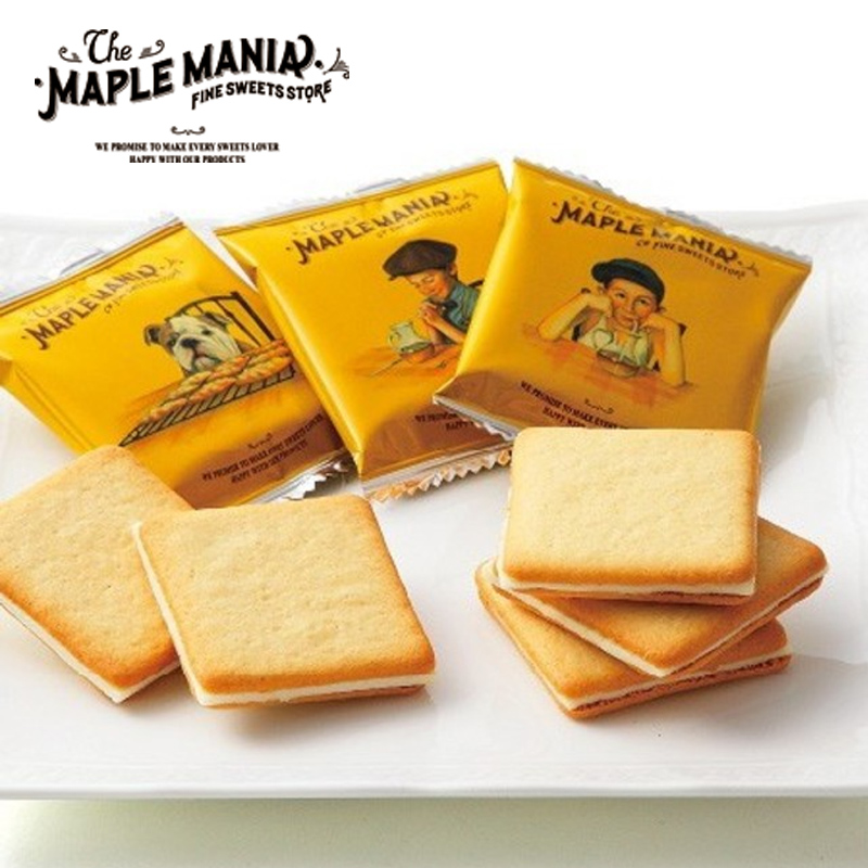 枫糖日本maplemania黄油夹心饼干疯狂男孩进口夹心饼干