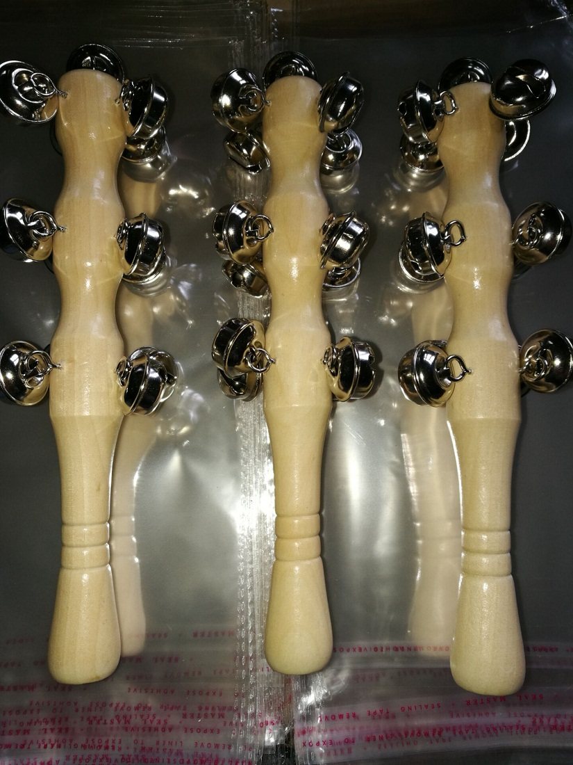 奥尔夫打击乐器儿童手摇铃铃棒学前早教响铃手铃串幼儿园儿童击打乐器