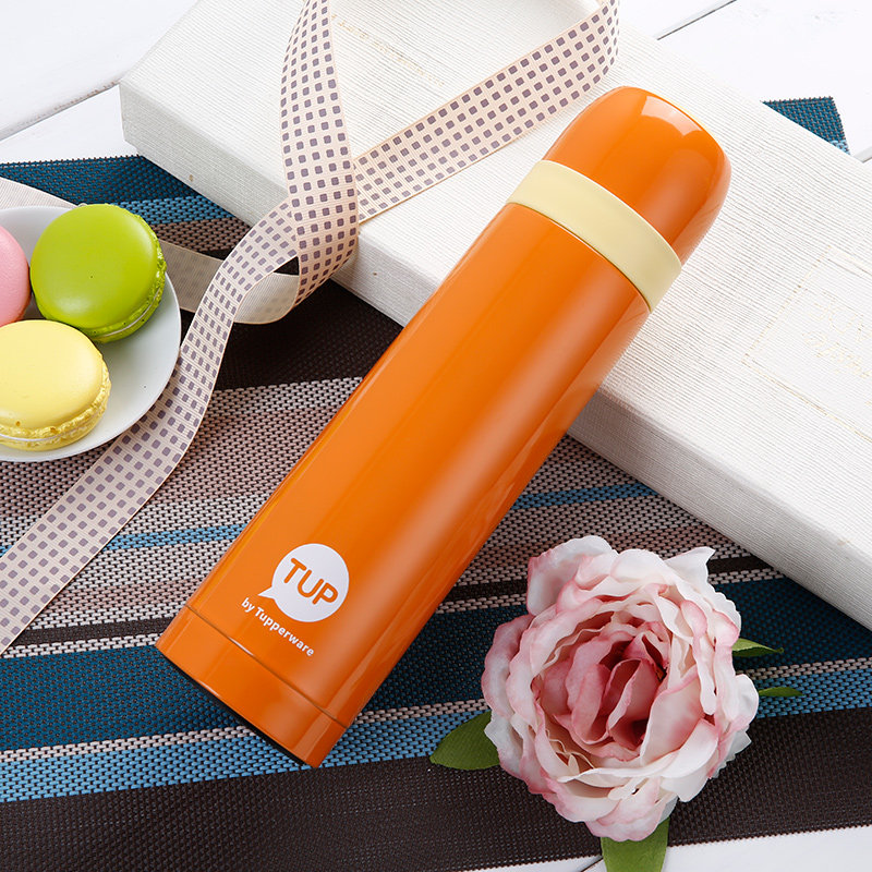 省5元特百惠500ml不锈钢轻薄便携保温杯