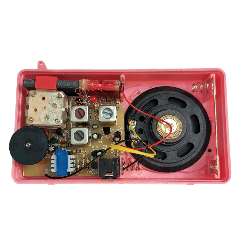 成品中夏s66e六管超外差外差式收音机教学套件组装diy套件