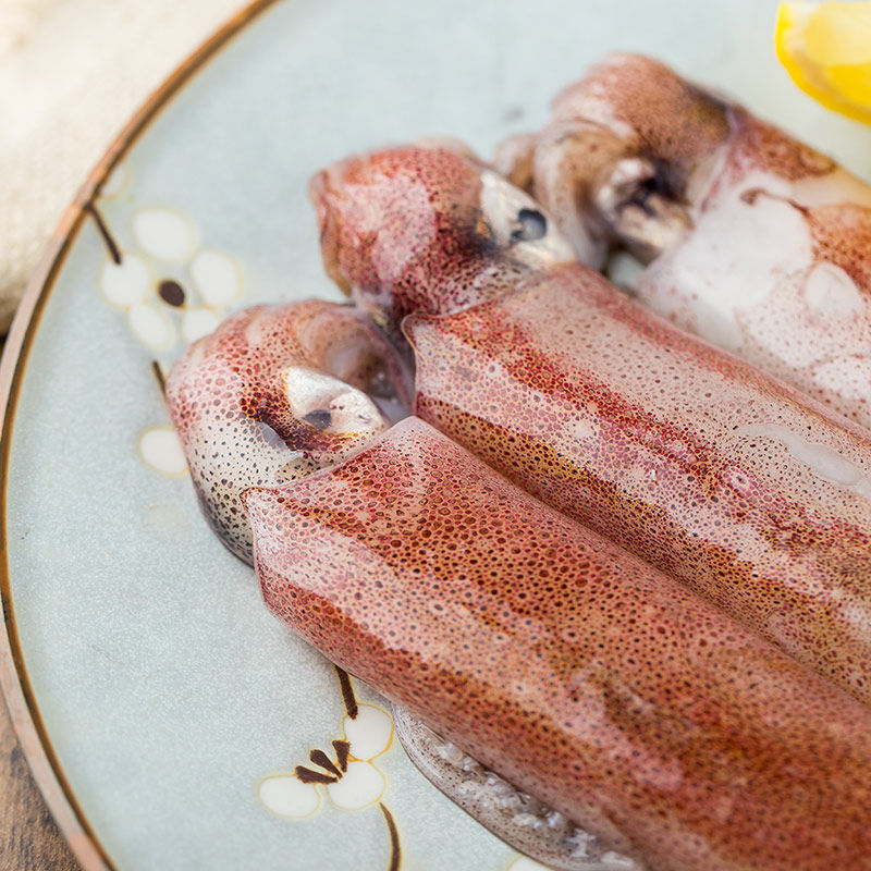 原膳深海野生红鱿鱼200g(3条) 海鲜水产 冷冻水产