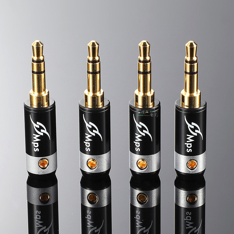 台湾mps新款镀金耳机插头35mm录线eagle4s笔记本连接器