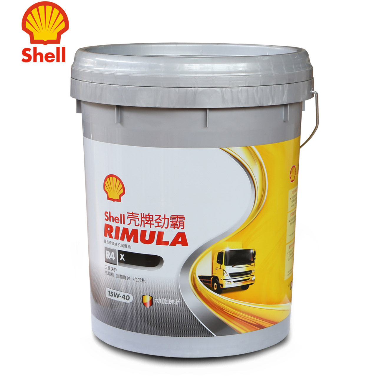 壳牌劲霸 柴油机油 柴机油大桶 发动机机油r4 15w-40 18l ci-4级
